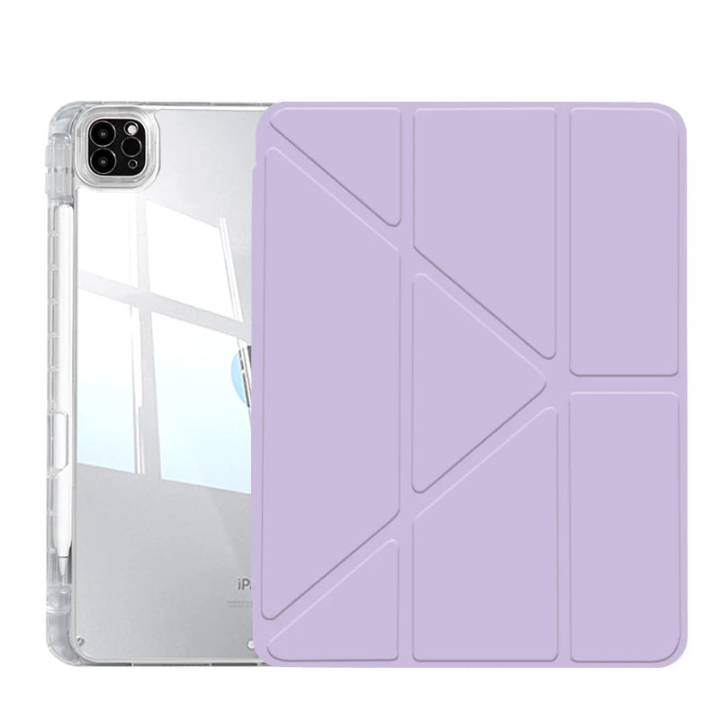 Universal iPad Case with Pencil Holder – Shockproof Acrylic Protective Cover, Fits 9.7–13.0 in (24.6–33.0 cm) iPad Air / Pro / Mini