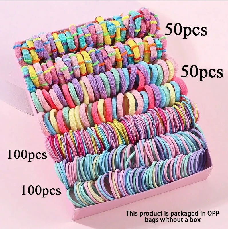 Girls Hair Accessories Set – Elastic Hair Bands, Headbands & Edge Clips for Babies and Toddlers
