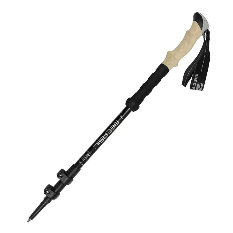 2-Pack Telescopic Trekking Poles 62–135 cm (24–53 in) Ultralight Aluminum Hiking Poles with Quick-Lock, Anti-Shock & Carbon Steel Tips