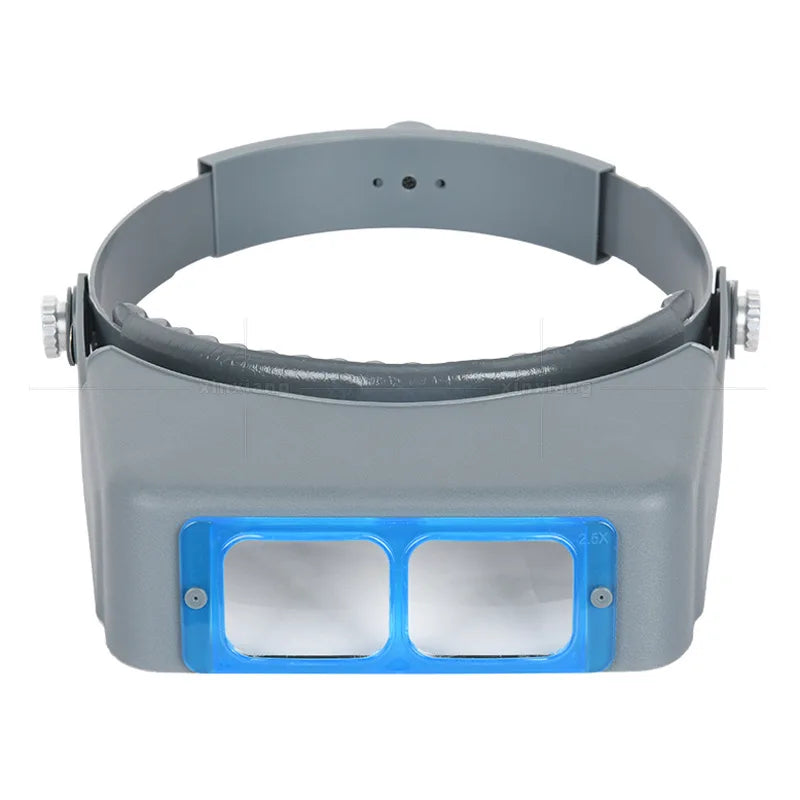 4-Lens Headband Magnifier Optivisor 1.5x 2x 2.5x 3.5x for Watch Repair, Jewelry Making, Welding