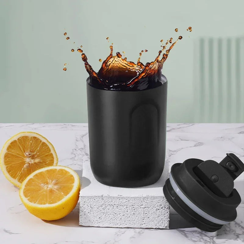 Mini Insulated Thermos Bottle 220ml (7.4oz) Stainless Steel Vacuum Flask – Leakproof Double-Wall Travel Coffee Mug