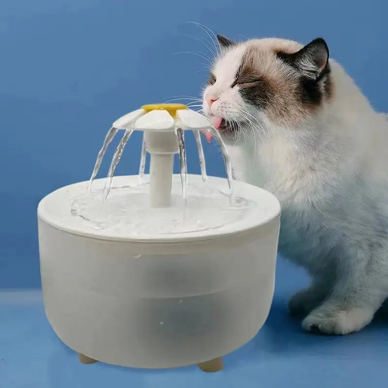 Automatic Pet Water Fountain 1.2L (1200 mL / 40 oz) USB Rechargeable Silent Cat & Small Dog Water Dispenser with Filter