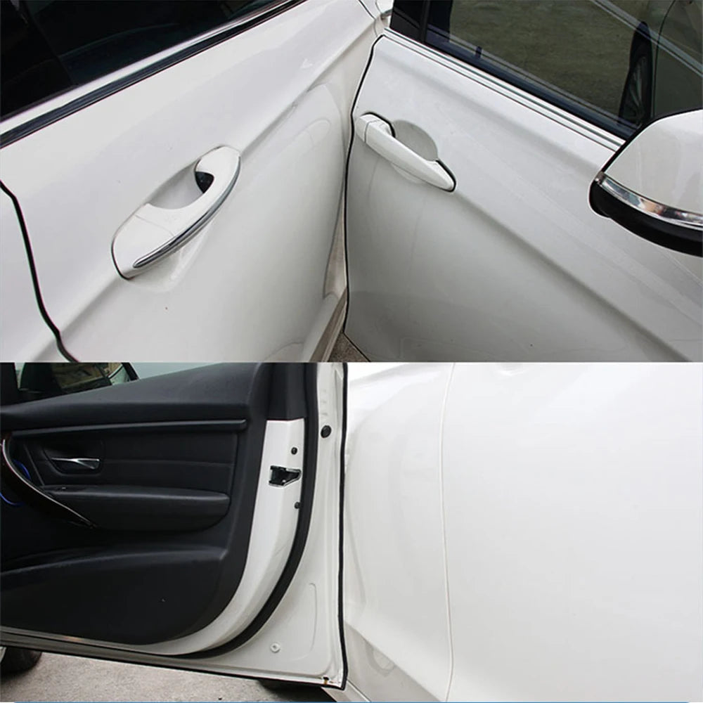 5M (16.4 ft) Car Door Edge Protector Strip - Silicone Rubber Scratch Guard Door Molding for Auto