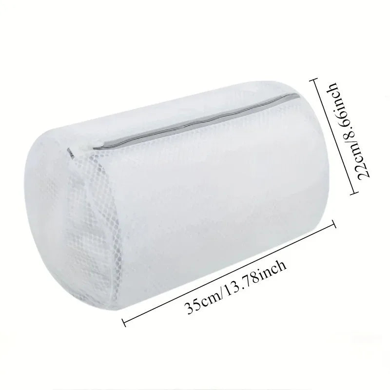 360° Mesh Shoe Washing Bag with Zipper — Reusable Protective Laundry Bag for Sneakers & Sports Shoes