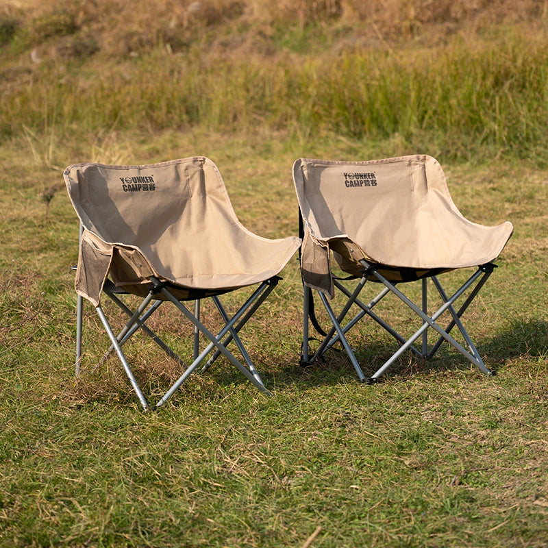 Portable Folding Moon Chair – Camping, Picnic & Fishing Stool | 120kg Capacity, 600D Oxford