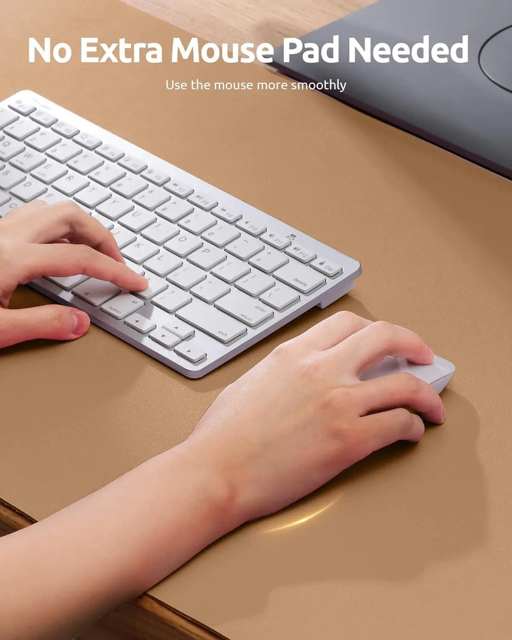 PU Leather Desk Mat – Large Waterproof Mouse Pad & Keyboard Mat, Desk Protector for Office