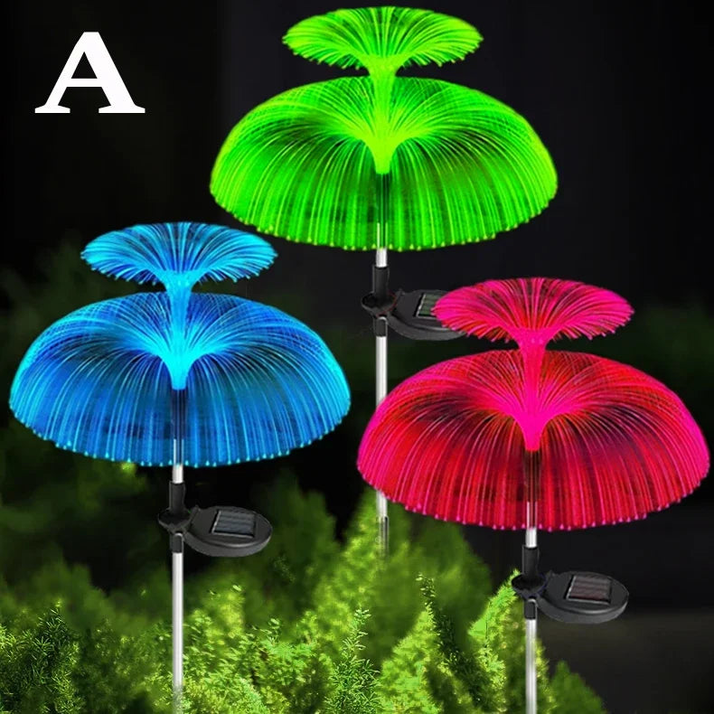 7-Color Changing Solar Jellyfish Garden Light – Waterproof LED Outdoor Pathway & Lawn Lamp