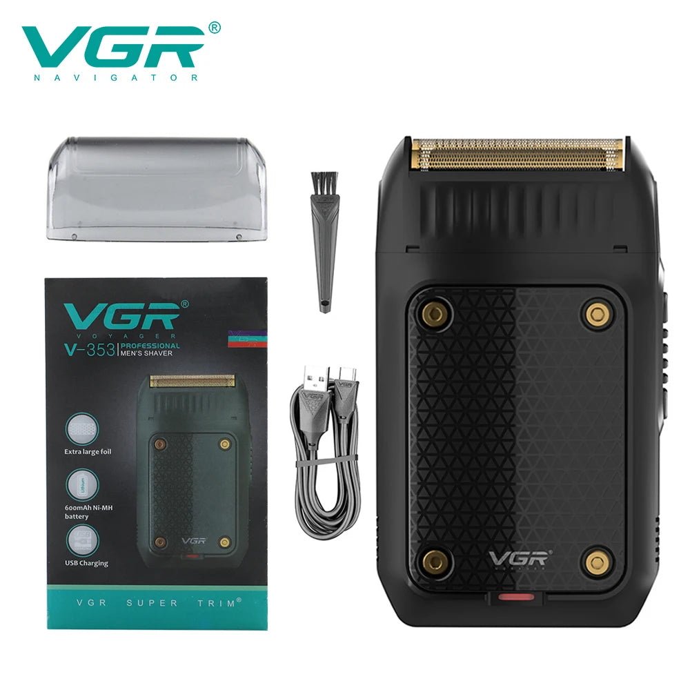 USB Rechargeable Electric Beard Trimmer & Face Shaver for Men — Stainless Steel Blades, Wet/Dry Precision Groomer