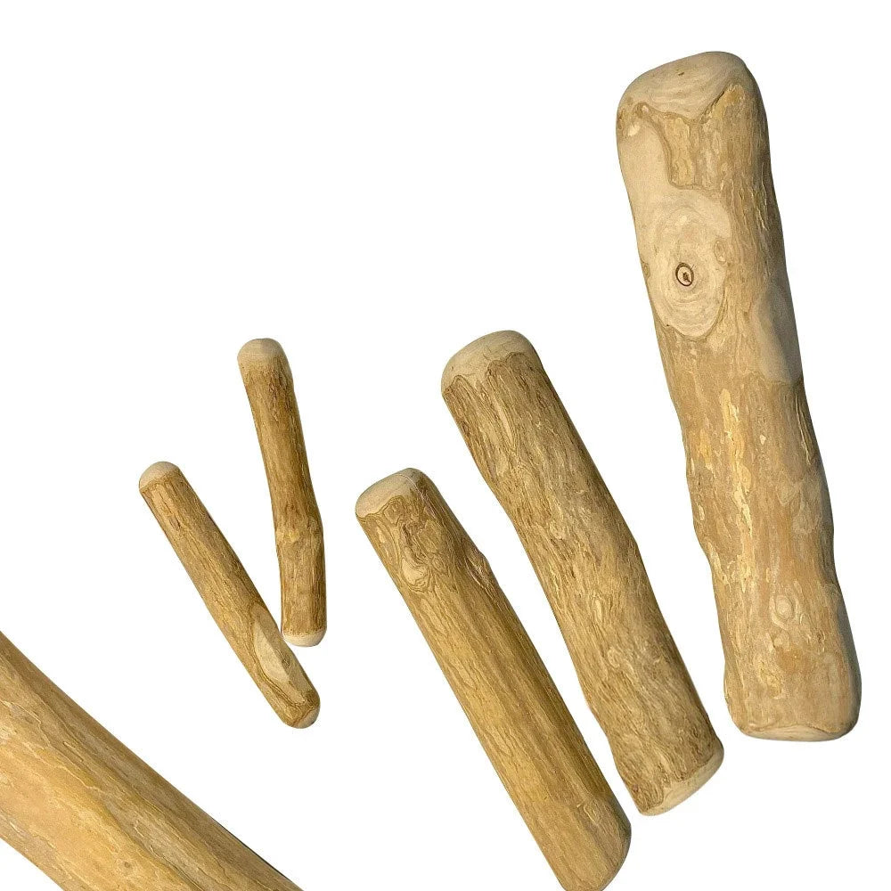Coffee Wood Dog Chew Toy – Natural Wooden Chew Stick for Dental Health and Teething, Puppies & Adult Dogs