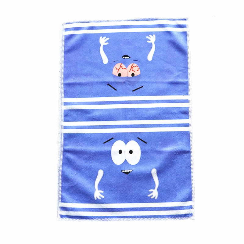 Kids Cartoon Quick-Dry Face & Bath Towel - Double-Sided Velvet Soft Absorbent
