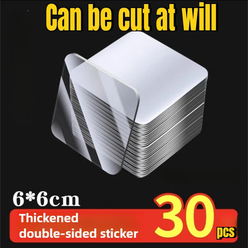 Reusable Nano Double-Sided Transparent Adhesive Tape – Super Strong Waterproof Wall Mount Strips (60/120/180/240/300 pcs)