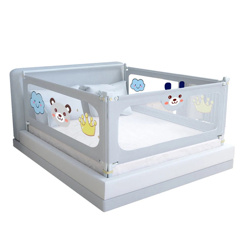 Liftable Baby Bed Guardrail – Strong Safety Rail & Crib Side Bumper, 1.5 m (59 in), 1.6 m (63 in), 1.8 m (71 in), 2.0 m (79 in)
