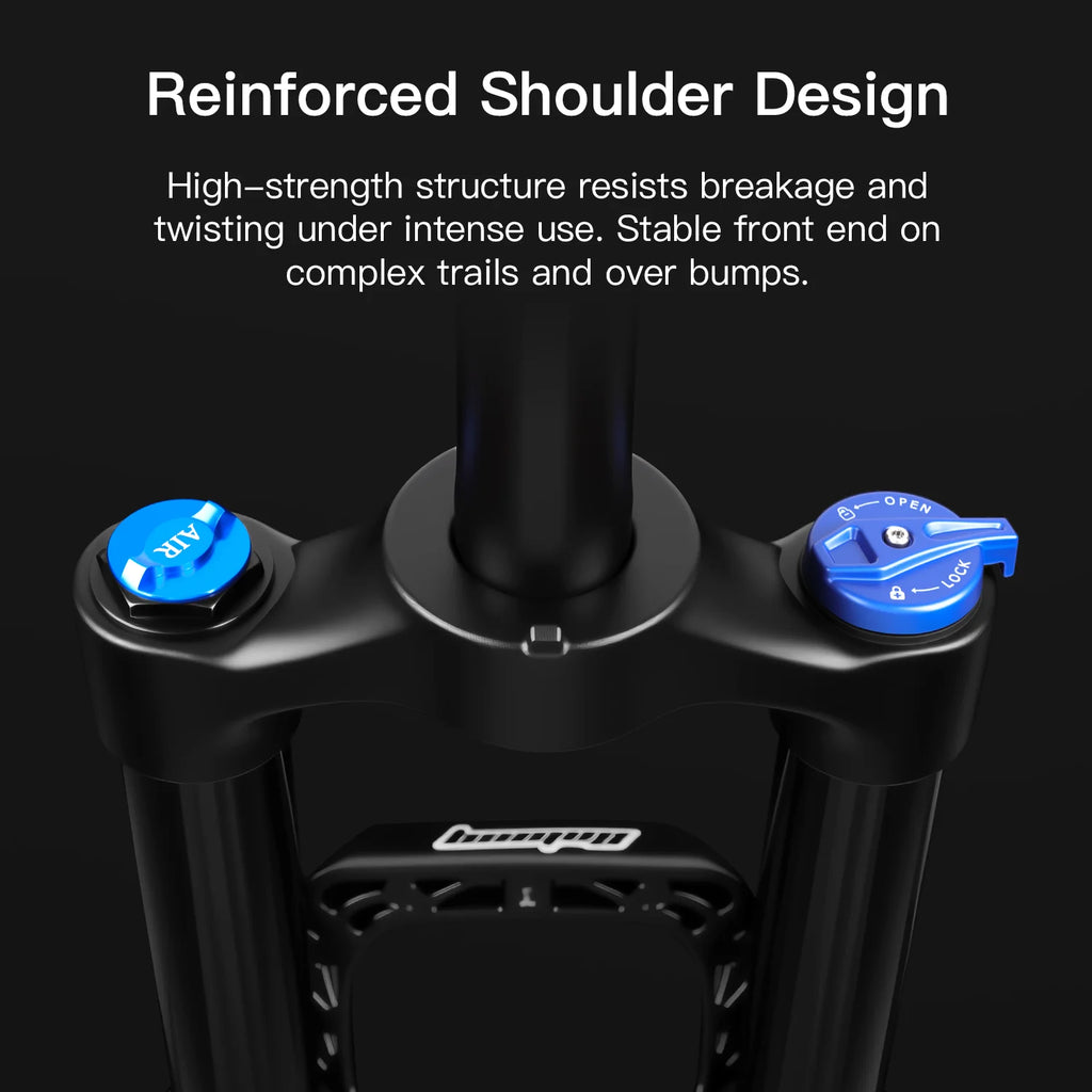 MTB Air Suspension Fork 27.5/29 Inch — 120/140 mm Travel, 34 mm Magnesium Alloy Straight Steerer