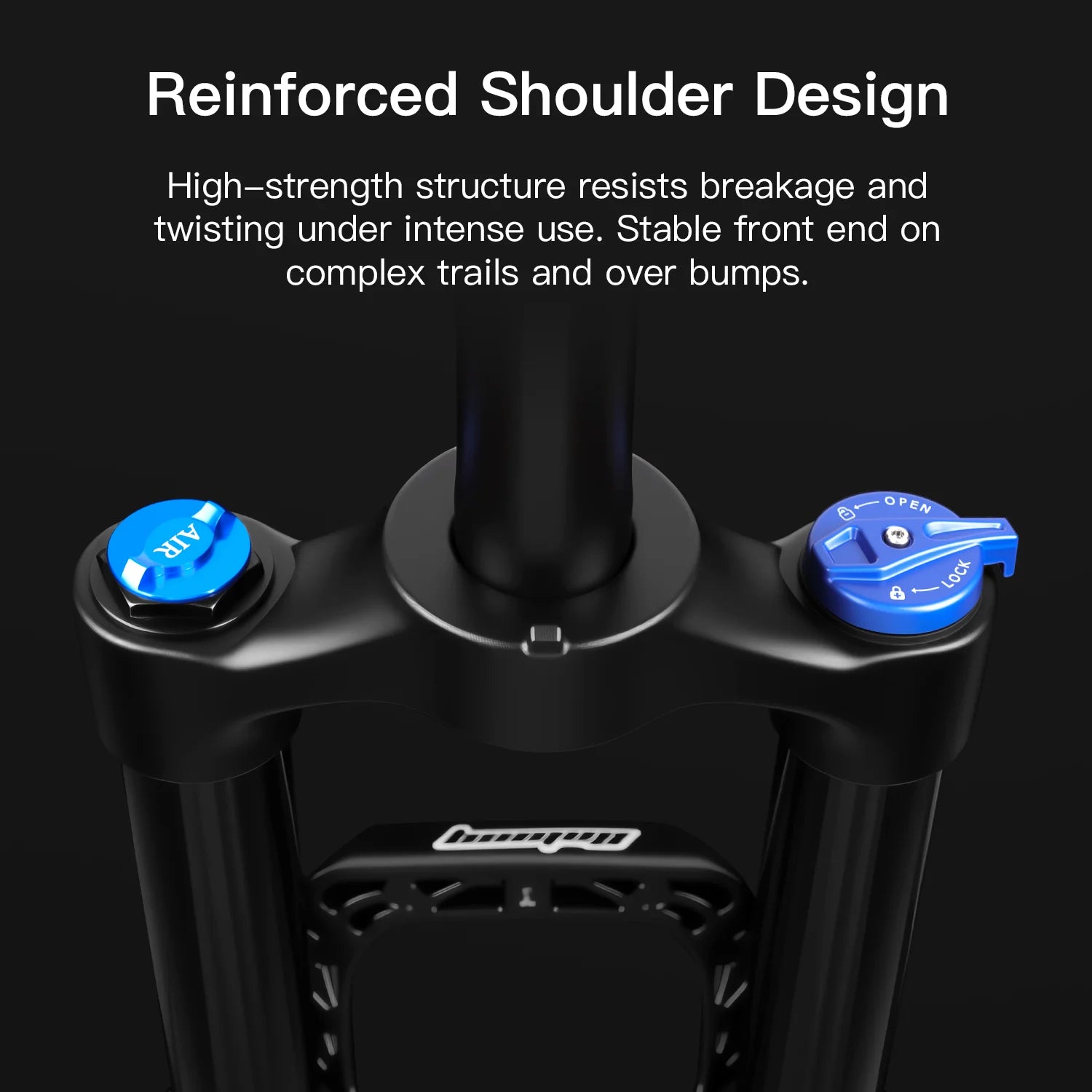 MTB Air Suspension Fork 27.5/29 Inch — 120/140 mm Travel, 34 mm Magnesium Alloy Straight Steerer