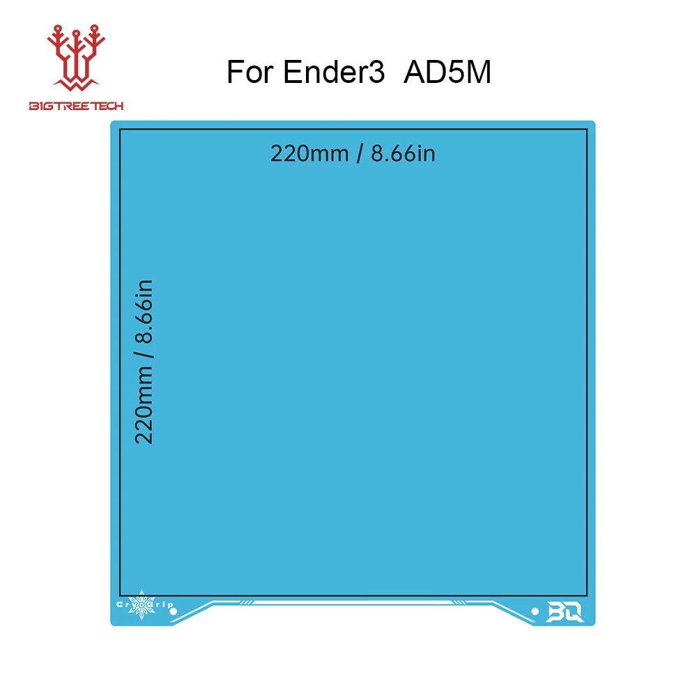 Panda CryoGrip Pro Double-Sided Spring Steel Build Plate - No-Clog Coating for 3D Printers