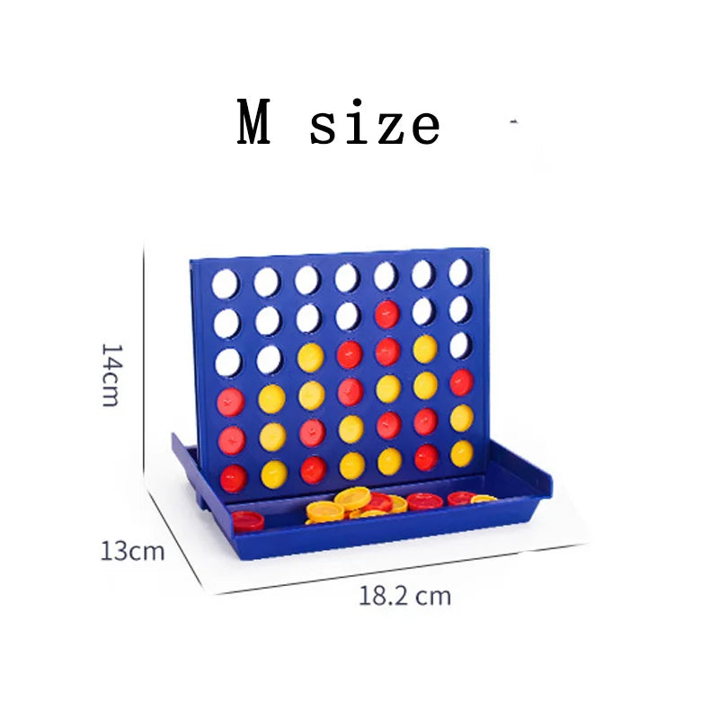 Foldable Connect 4 Travel Board Game – 4-in-a-Row Portable Family Strategy Toy for Kids