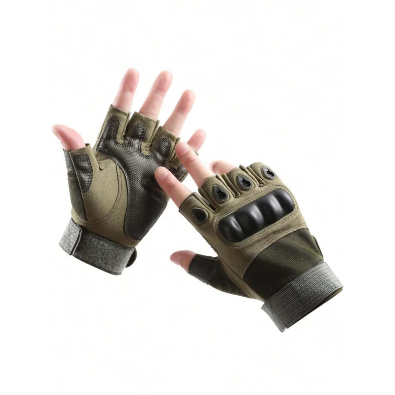 Men's Half-Finger Tactical Gloves - Outdoor Military Shooting Hunting Airsoft Motorcycle Cycling