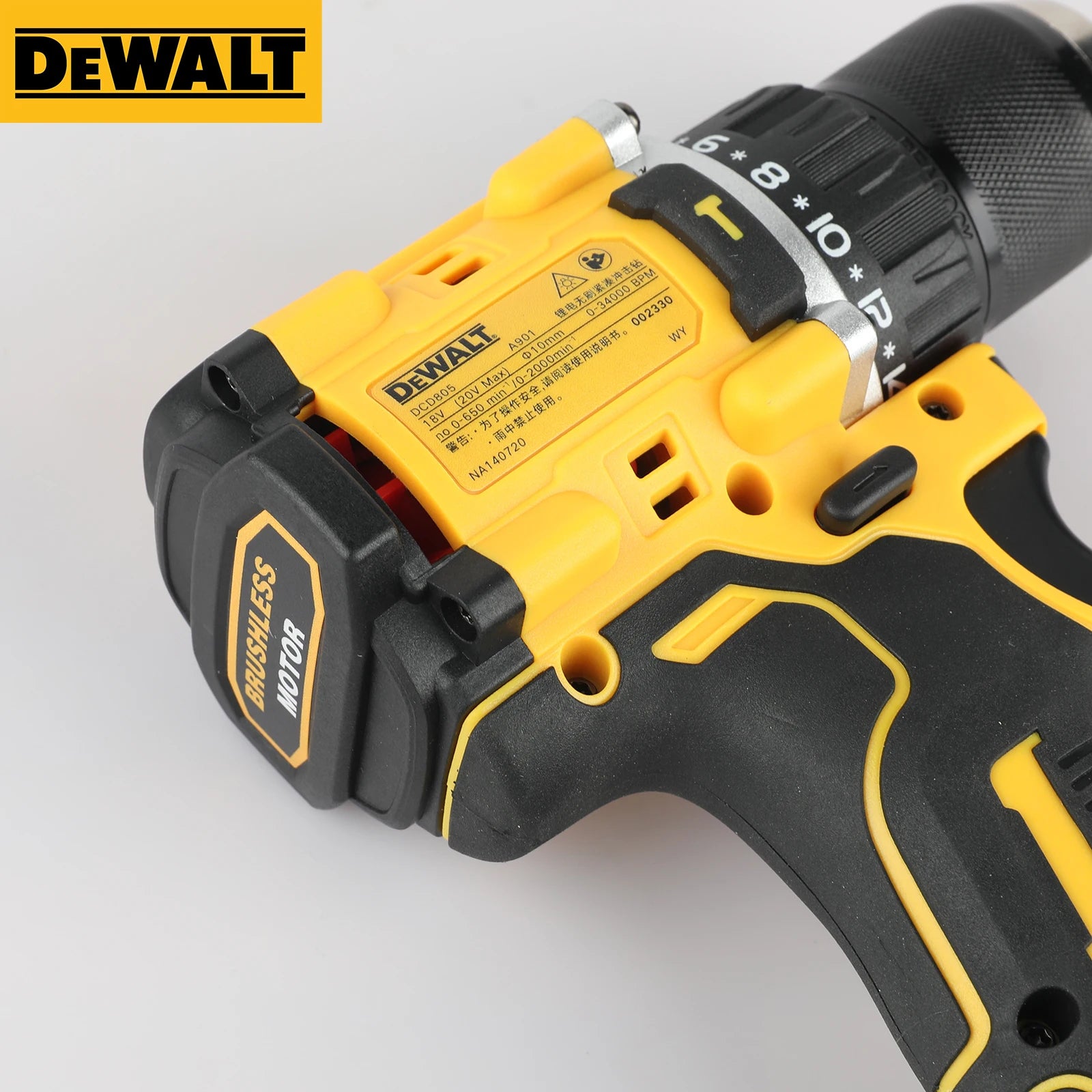 Brushless 20V Cordless Impact Drill Driver Multi-Function Electric Screwdriver Hand Drill