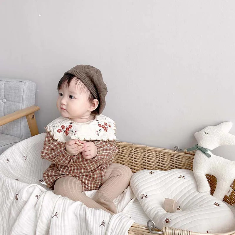 Baby Girl Cotton Tights - Knitted Infant & Toddler Pantyhose, Soft Stockings for Newborns & Kids