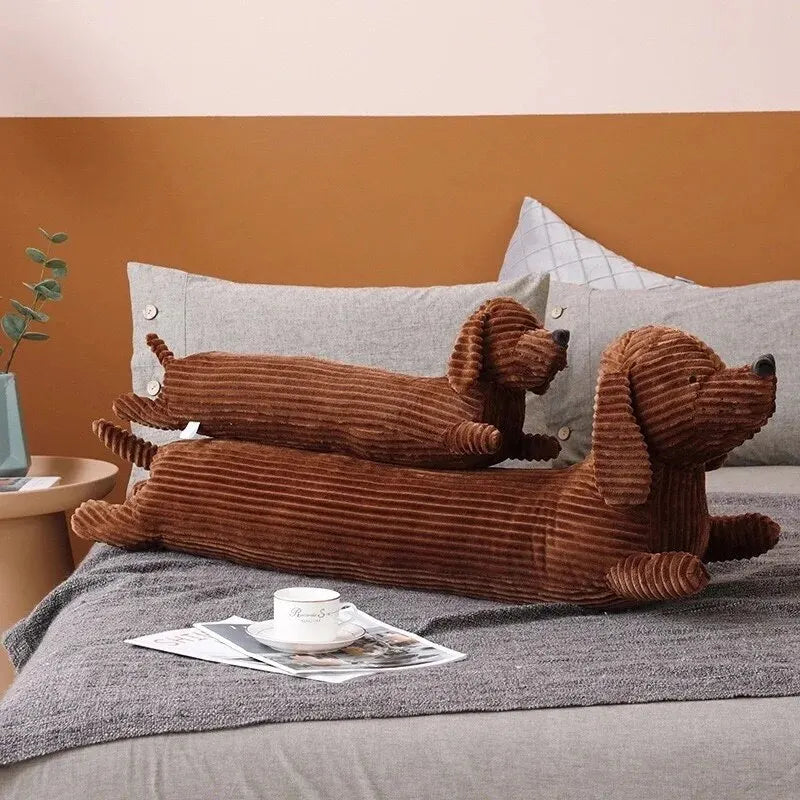 Dachshund Dog Lumbar Pillow – Soft Oblong Neck & Waist Throw Pillow for Sofa, Bed & Office Home Decor