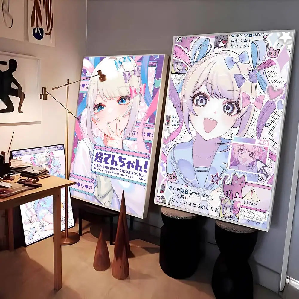 Anime Needys Girl Overdose Poster - Premium Print Wall Art for Room & Bar Decor