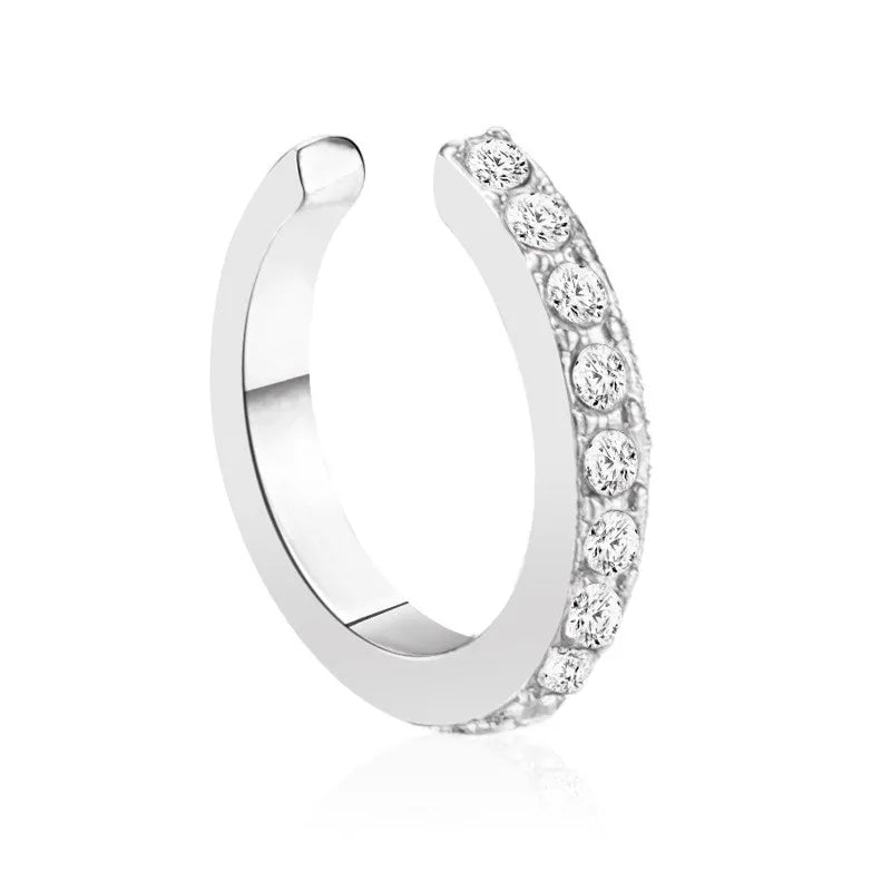 Gold Leaf Ear Cuff Clip-On Earrings for Women — No-Piercing Cartilage Climbers