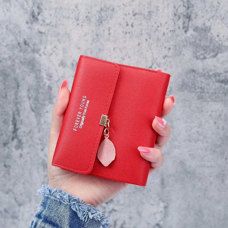 Compact Tri-Fold Women's Wallet - Small Coin Purse & Card Holder 11 x 8.5 x 2 cm (4.3 x 3.3 x 0.8 in)
