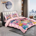 3-Piece K-Pop Demon Hunters Print Microfiber Duvet Cover Set – Multi-Size Bedding for Dorms & Bedrooms, Soft & Machine Washable