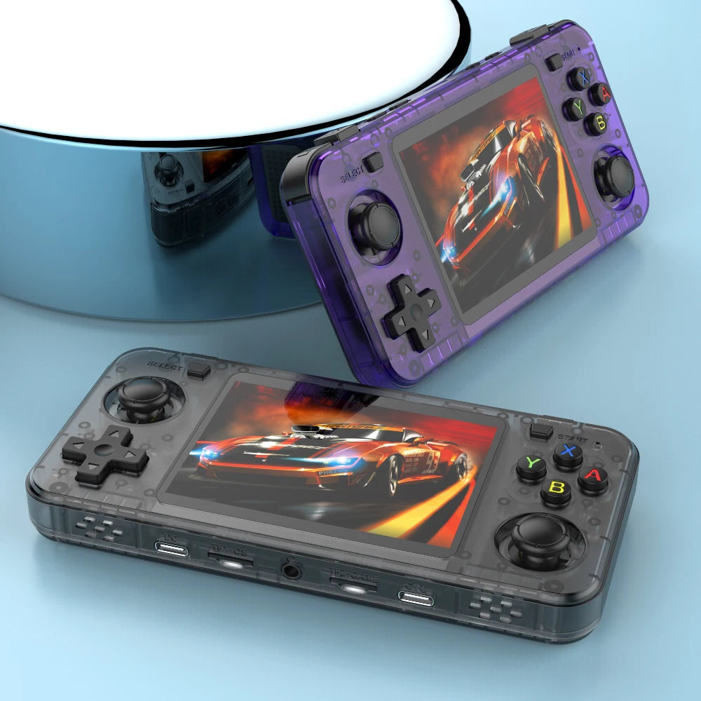 Portable Retro Handheld Game Console – Open-Source Pocket Player, 3.5-inch (8.9 cm) Display, 64GB/128GB, 10,000+ Games, Kids Gift