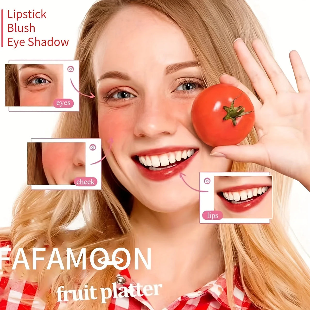 Fruity Lip Tint 4-Color Water Gloss — Moisturizing Waterproof Long-Lasting Lip Gloss (7.1 ml / 0.24 fl oz)