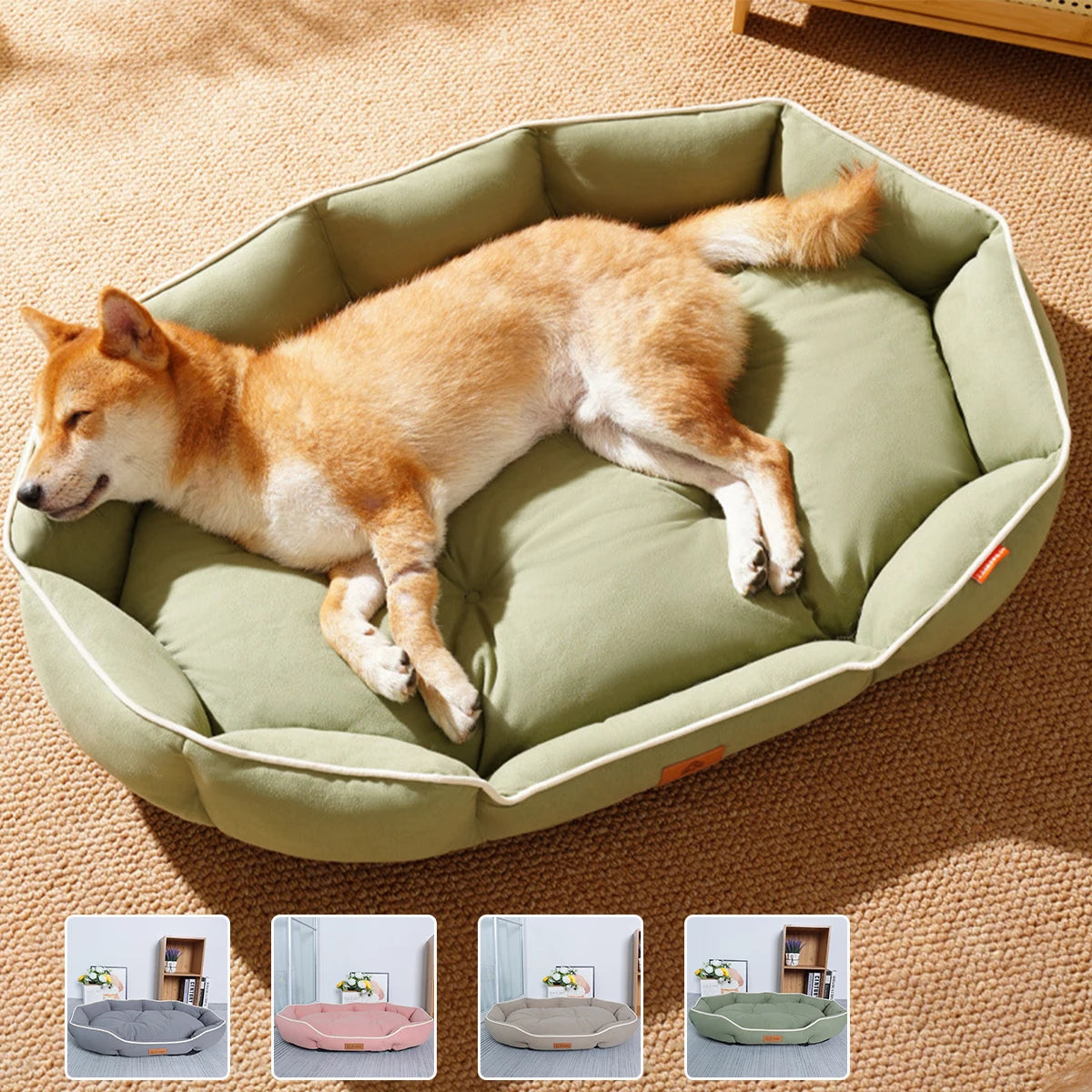 Large All-Season Cooling Pet Bed – Breathable Dog & Cat Pad for Puppies, French Bulldog, Small Dogs
