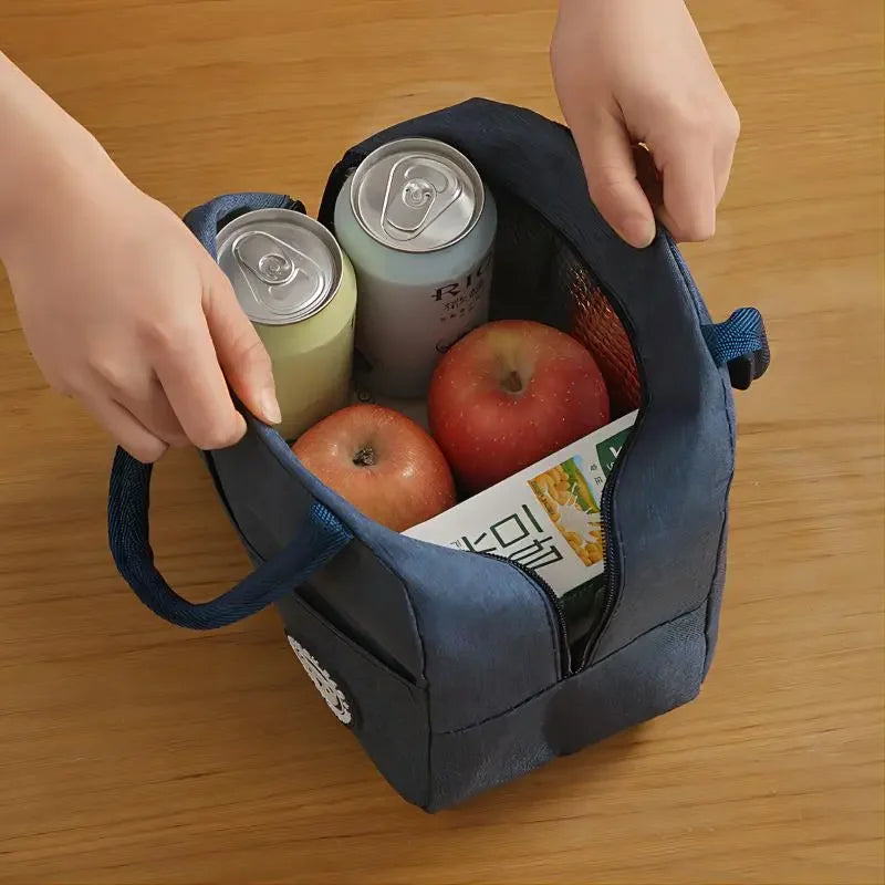 Insulated Bento Lunch Bag with Aluminum Foil Lining - Thermal Meal Bag for Students & Office