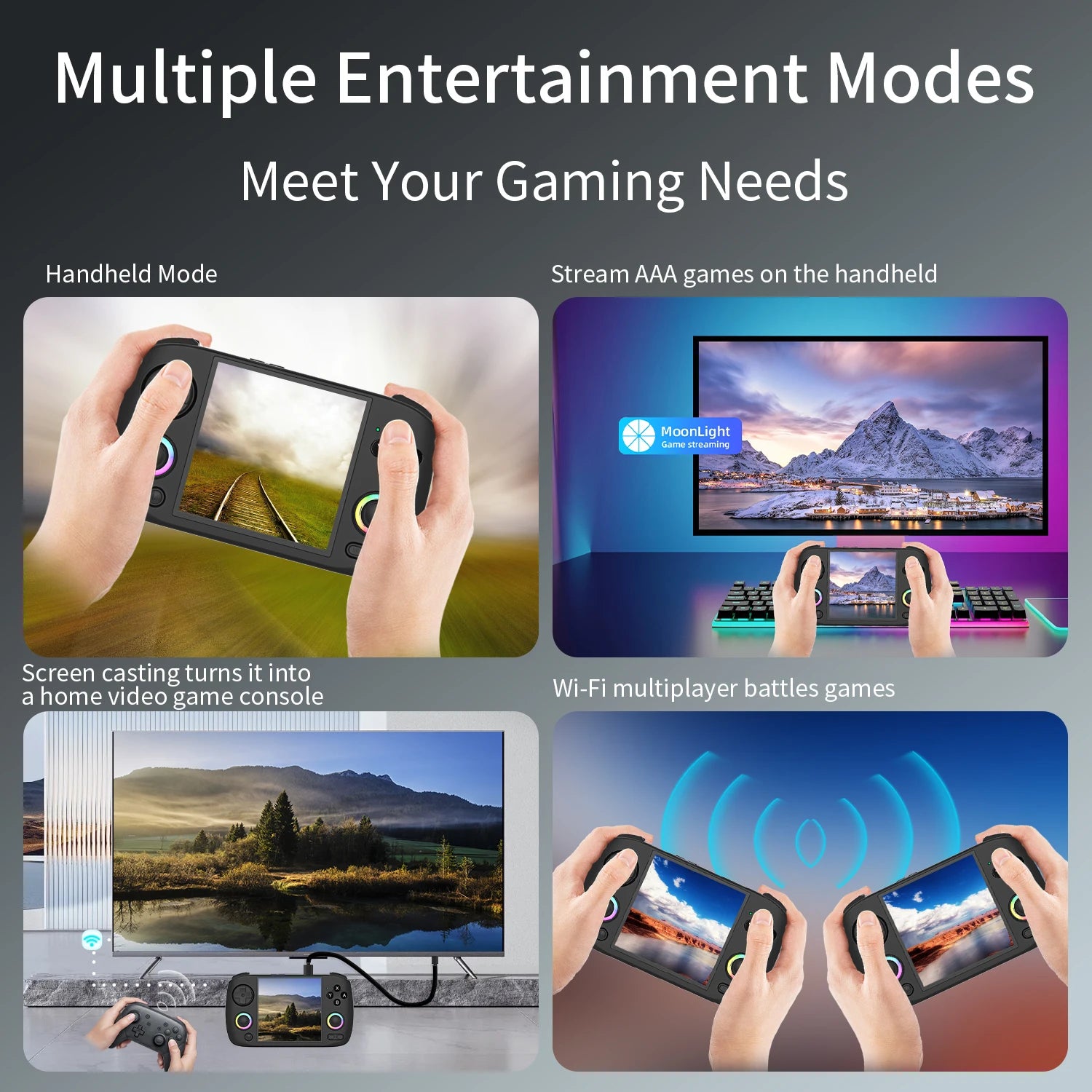 Retro Handheld Game Console 3.95-Inch IPS Screen | Linux OS | 5000+ Built-in Games | HDMI TV Out & Bluetooth | 3800mAh