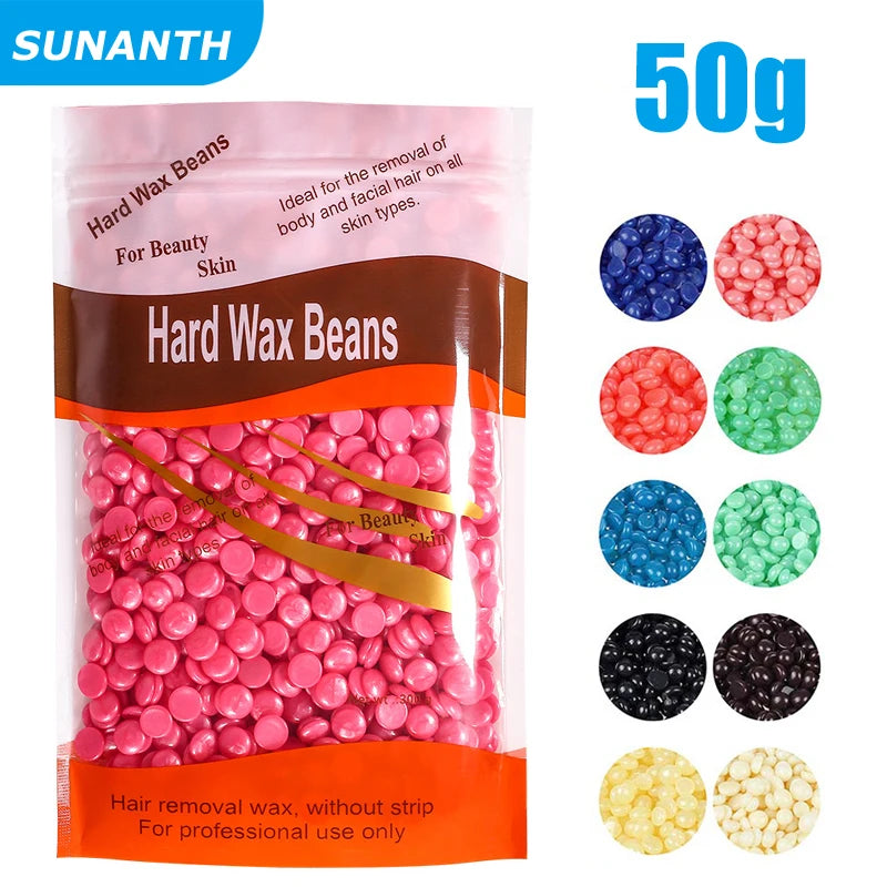 Hard Wax Beans for Hair Removal – 500g/200g/50g (17.6 oz/7.1 oz/1.8 oz) Pearl Wax for Wax Warmers | Body & Brazilian Waxing
