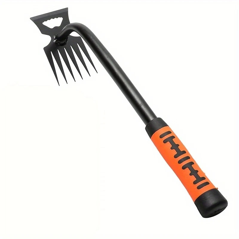 Heavy-Duty Carbon Steel Long-Handled Manual Weeder – Portable Garden, Lawn & Farm Weed Remover