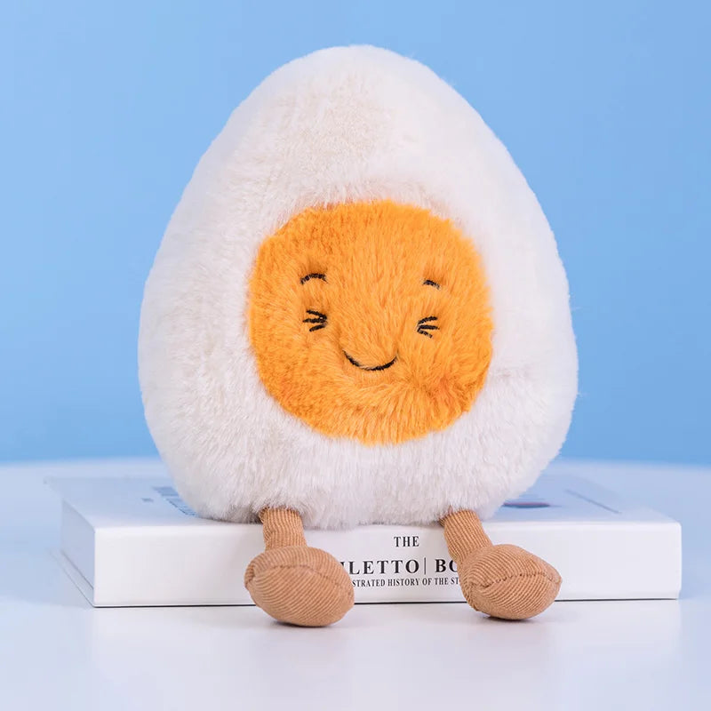 Cartoon Egg and Toast Plush Pillow Breakfast Stuffed Doll Cute Food Plush Gift