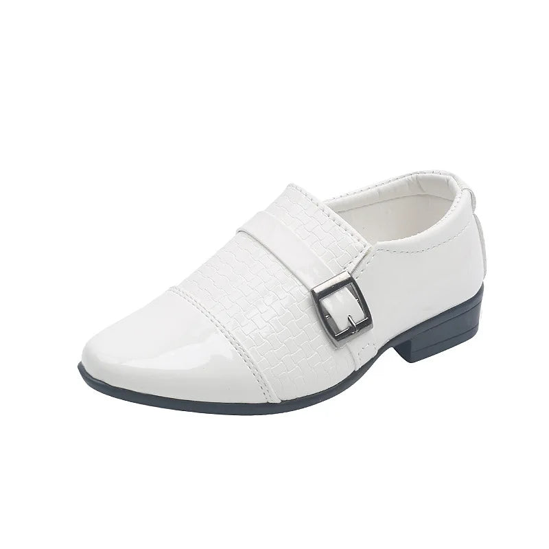 Kids Patent Leather Oxford School Shoes – Girls & Boys Toddler Dress & Party Flats