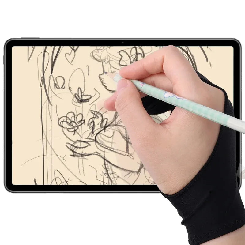Two-Finger Artist Drawing Glove for iPad & Graphics Tablets – Palm Rejection, Anti-Smudge