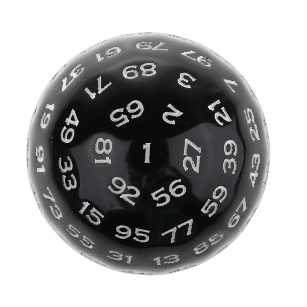 100-Sided D100 Acrylic Dice 48mm / 1.89in Polyhedral RPG Tabletop Game Accessory
