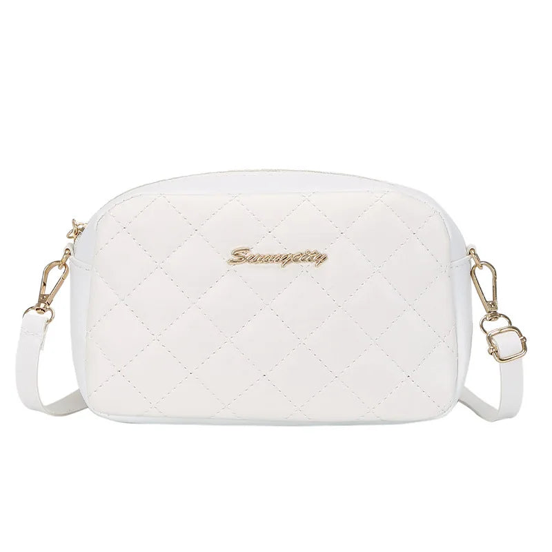 Tassel Embroidered Small Saddle Messenger Camera Crossbody Bag with Chain Strap for Women