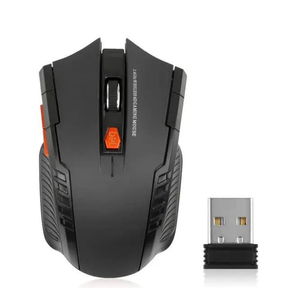 2.4G Wireless Mini Optical Mouse 1600 DPI with USB Receiver – 6-Button Right-Handed Portable Mouse for Laptop PC