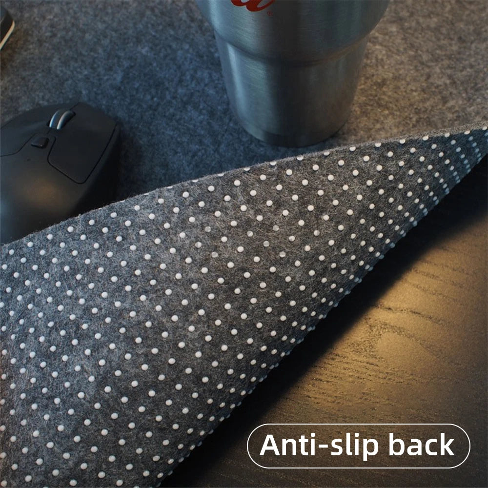 Large Felt Desk Pad - Non-Slip Office & Gaming Mouse Pad, Tabletop Protector, Multiple Sizes 30×23–120×60 cm (11.8×9.1–47.2×23.6 in)