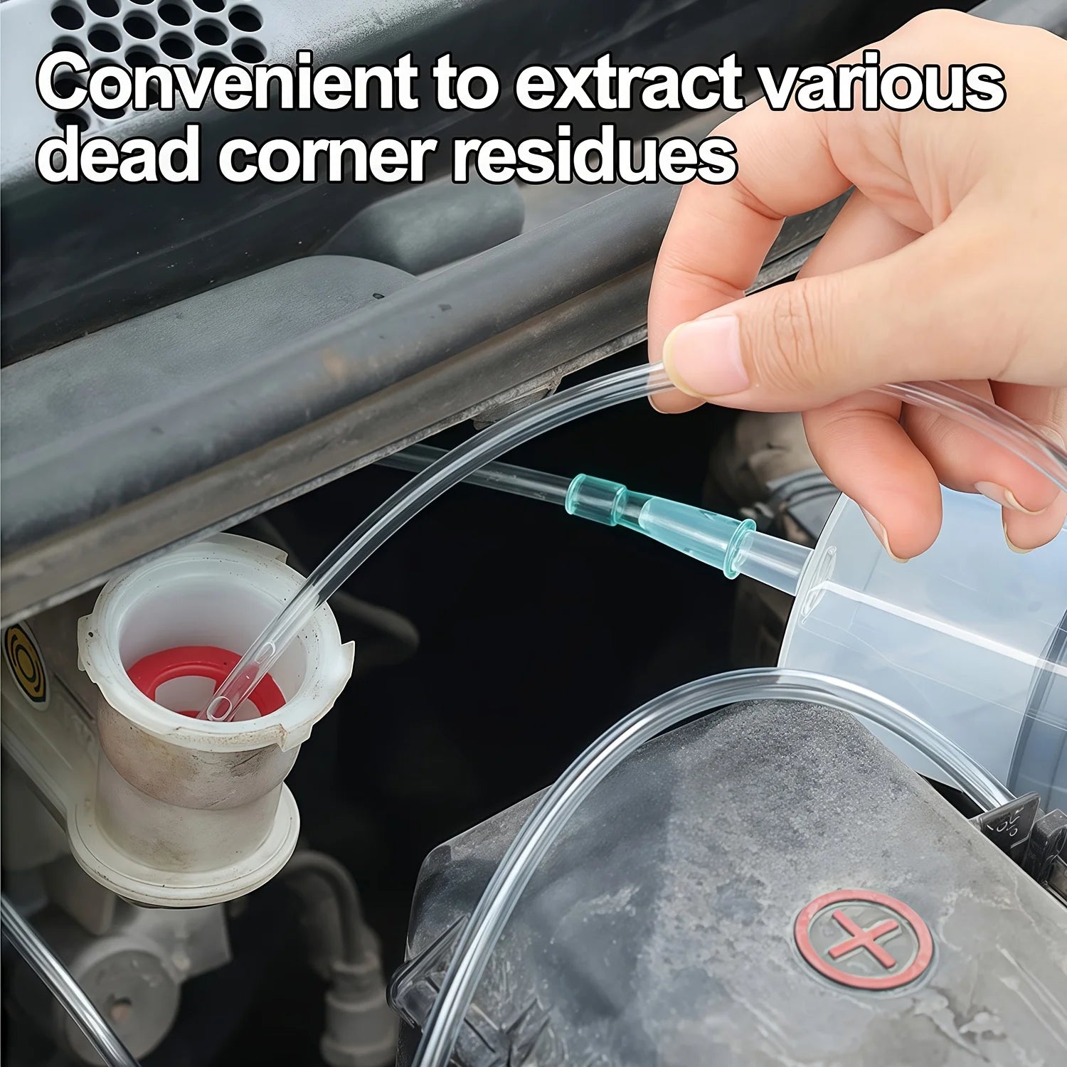 Car Fluid Suction & Injection Syringe Kit – Extractor and Injector for Auto Fluids