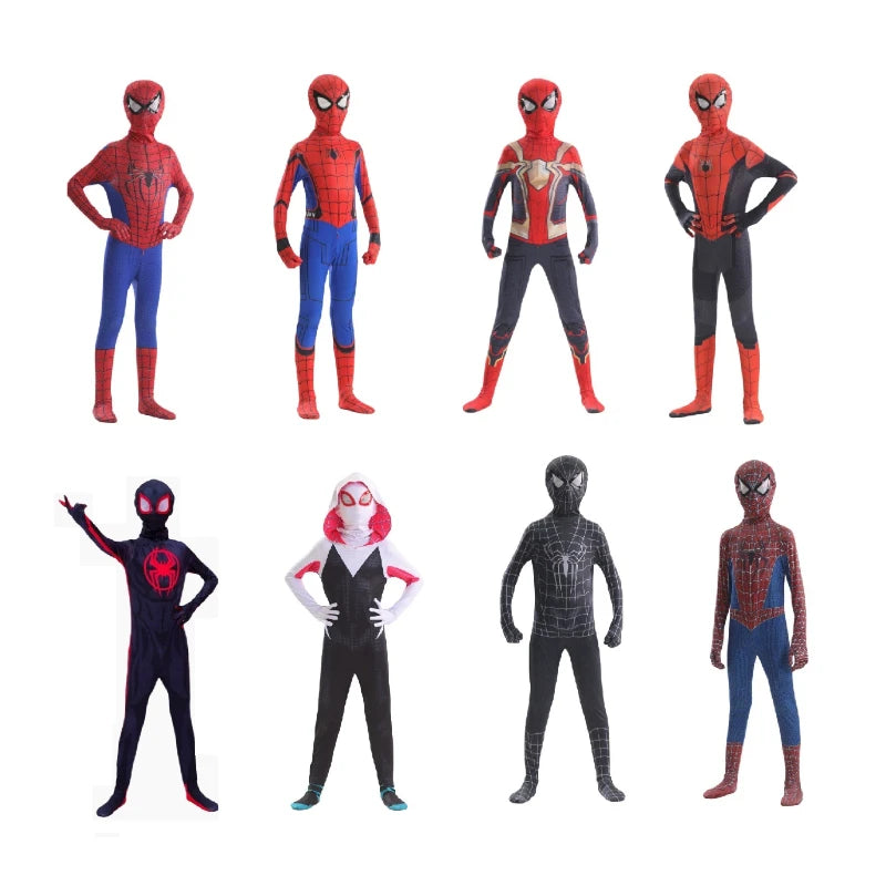 Superhero Zentai Cosplay Full-Body Suit – Multiple Sizes 100–190 cm (39–75 in) | Halloween Party Costume & Collectible Gift for Cosplay Fans