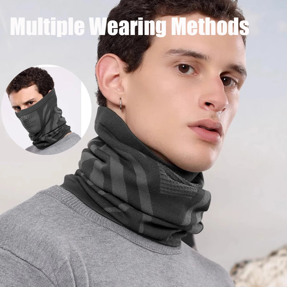 Winter Thermal Neck Gaiter Balaclava – Breathable Elastic Face Mask for Skiing, Cycling, Running & Motorcycling (Unisex)