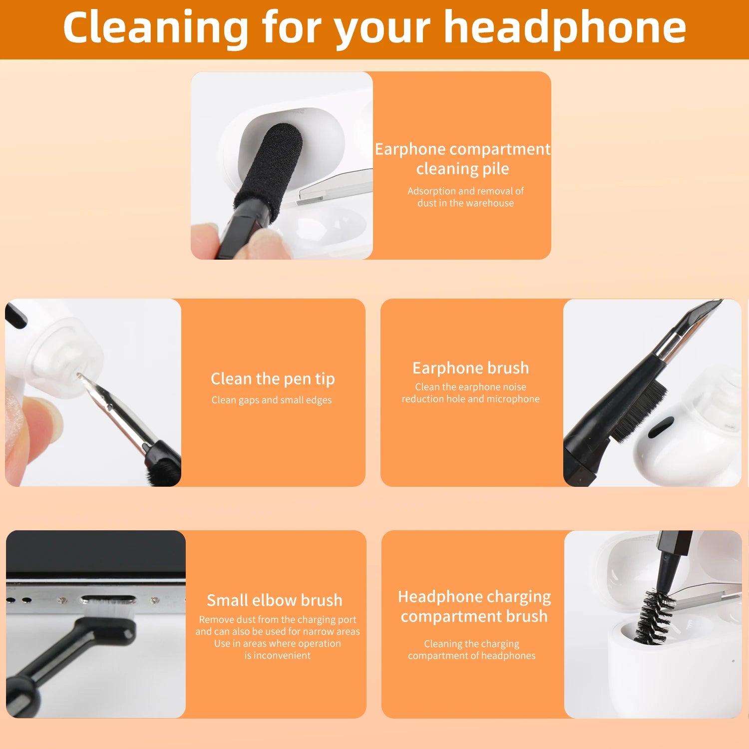 20-in-1 Digital Cleaning Kit for Phones, Tablets, AirPods, Headphones & Keyboards