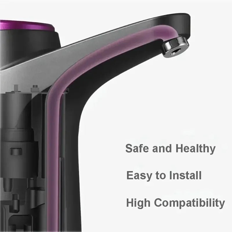 Portable 5-Gallon (≈19 L) Electric Water Dispenser Pump - USB Rechargeable Automatic Bottle Pump for Home, Office & Outdoor
