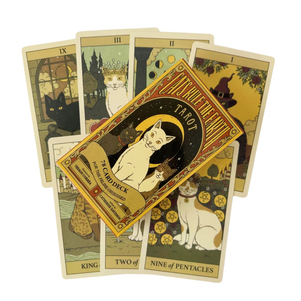 Cats Rule the Earth 78-Card Tarot & Oracle Deck — English Divination Cards