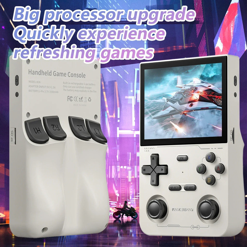 Open-Source Retro Handheld Game Console — 3.5-inch (8.9 cm) IPS, 16,000+ Games Emulator (PS1 PSP N64 Dreamcast)
