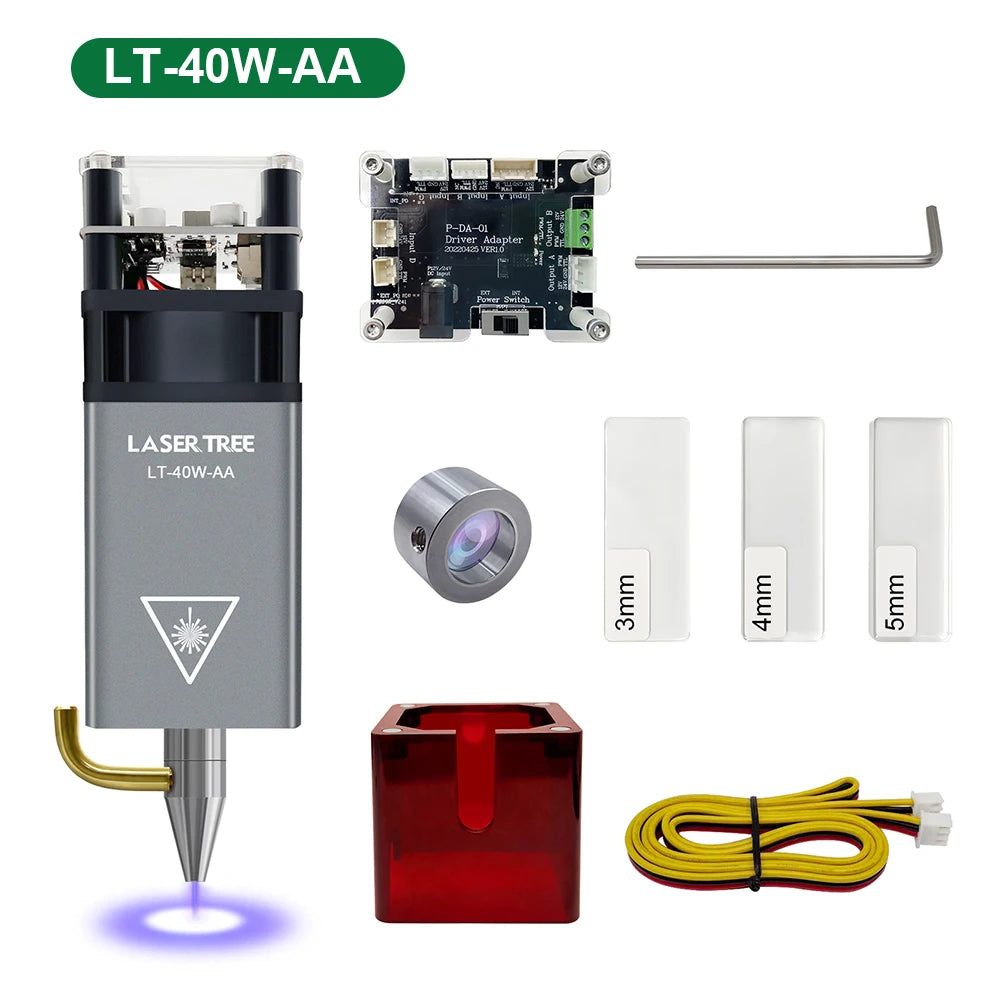 Air Assist TTL Laser Head Module 5W / 10W / 20W - Blue Light CNC Laser for Engraving & Wood Cutting